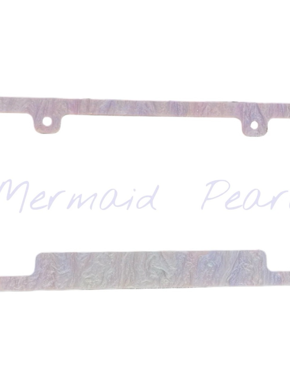 Iridescent Mermaid Pearl license plate frame